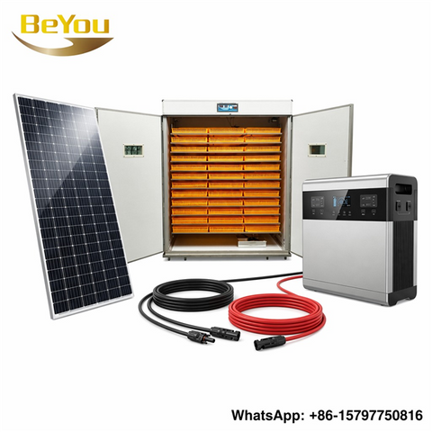 Incubateur solaire 3168 œufs, économie d'énergie, facile à utiliser, taux d'éclosion élevé, rotation entièrement automatique des œufs, poulet/canard/autruche/caille, nouveau