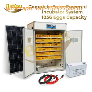 Incubateur d'œufs 1056 à énergie solaire, contrôlé par Micro-ordinateur, pour œufs de poulet, d'autruche et de canard, multifonctionnel, nouvelle utilisation à la ferme, éclosion