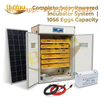 Incubateur d'œufs 1056 à énergie solaire, contrôlé par Micro-ordinateur, pour œufs de poulet, d'autruche et de canard, multifonctionnel, nouvelle utilisation à la ferme, éclosion