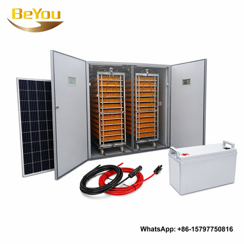 Incubateur et couveuse d'œufs solaire numérique automatique 9856, combinaison pour poulet, canard, caille, plateau d'œufs d'oie